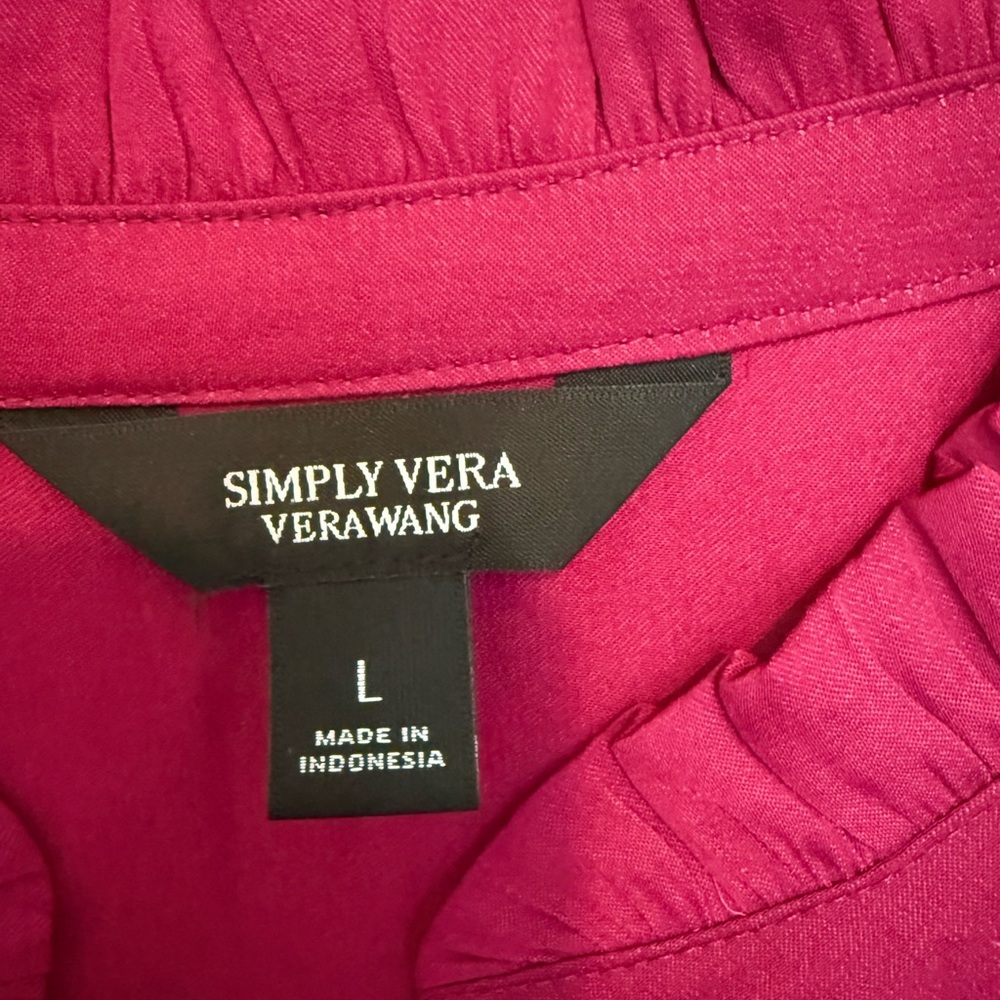 Simply Vera Vera Wang Fuchsia Top